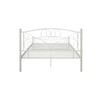 Unique Flower Sturdy Metal Bed Frame with Headboard and Footboard