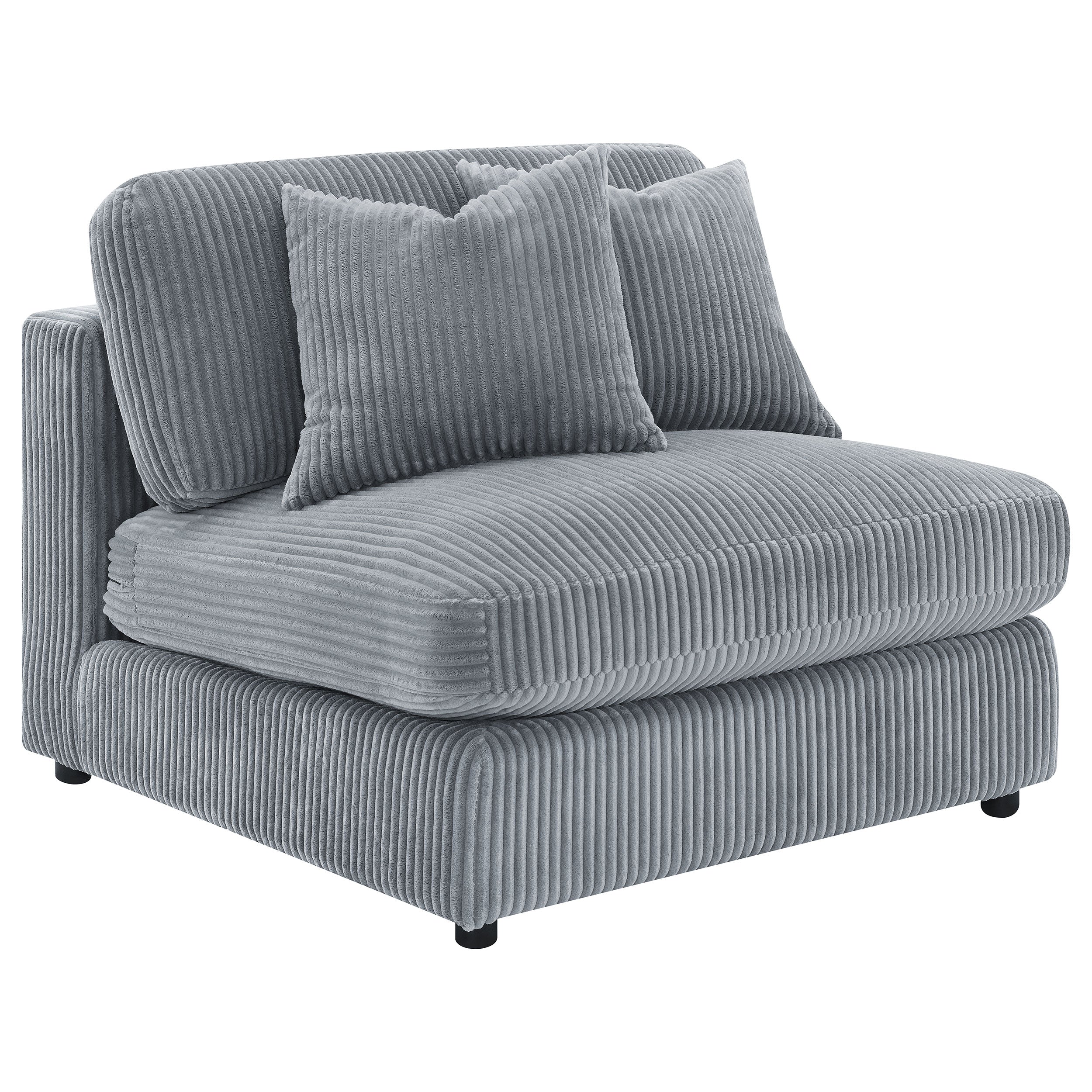Cassidy Fog Upholstered Armless Chair
