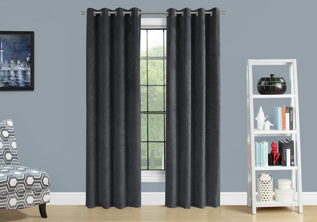 Room Darkening Grommet Curtain Panel Set (2pcs)