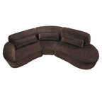 123" Modern Curved Sectional Sofa with Chaise Lounge