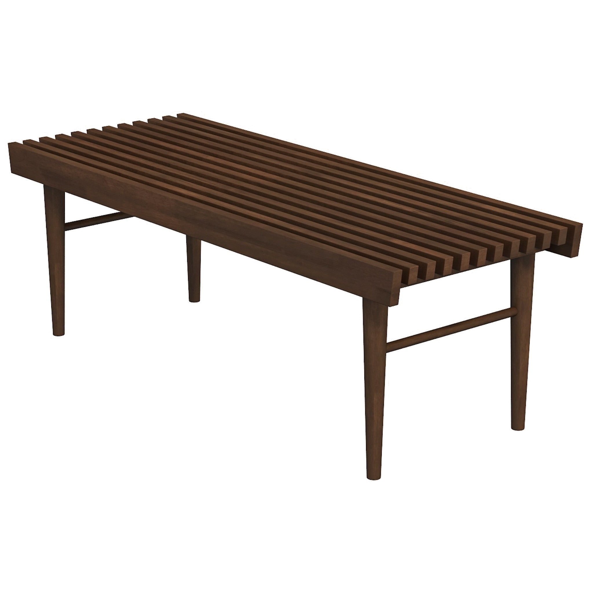 Mia Mid Century Modern Solid Wood Bench