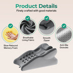 Ergonomic 27° Memory Foam Support Pillow for Couples