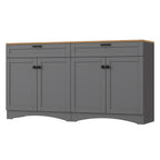 Farmhouse TV Stand with 2 Drawers for TVs Up to 70"