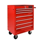 7 Drawers Multifunctional Tool Cart With Wheels - Red