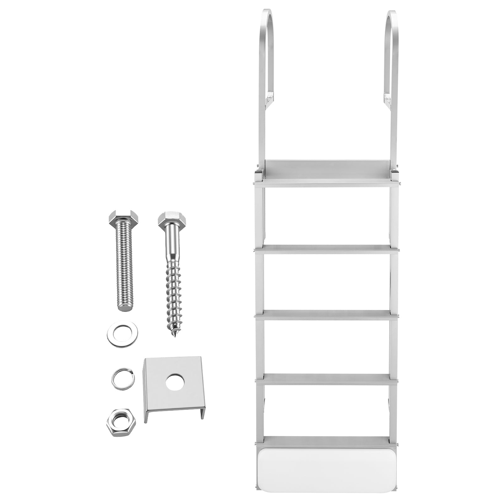 Retractable Dock Ladder - 5 Steps, Aluminum Alloy
