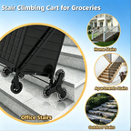 Foldable Utility Shopping Cart with 360° Rolling Wheels