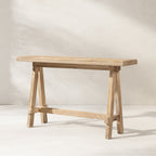 Hawthorne 60" Solid Reclaimed Elm Trestle Console Table