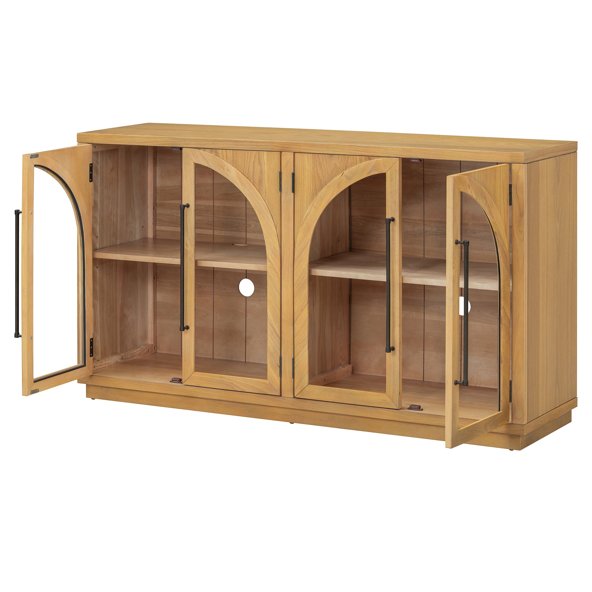 TREXM 4-Door Large Storage Sideboard Buffet Cabinet