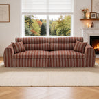 Woven Chenille Striped Compression Sofa