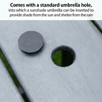 HDPE Patio Dining Family Table
