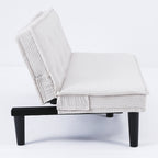 66-Inch Corduroy Sofa Bed