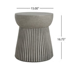 Outdoor Lightweight Concrete Side Table