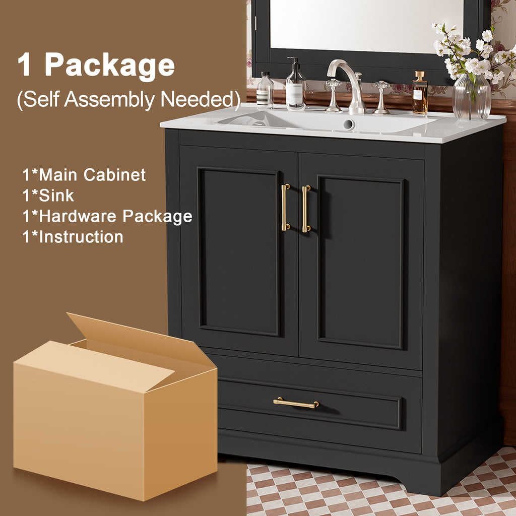 30" Bathroom Vanity with Sink