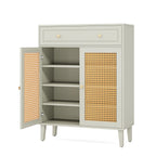 31.49” Mint Green Shoe Cabinet
