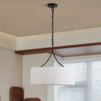 Modern 3-Light Fabric Pendant Light