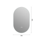 48*30 Inch Smart Wall Mounted LED Bathroom Mirror