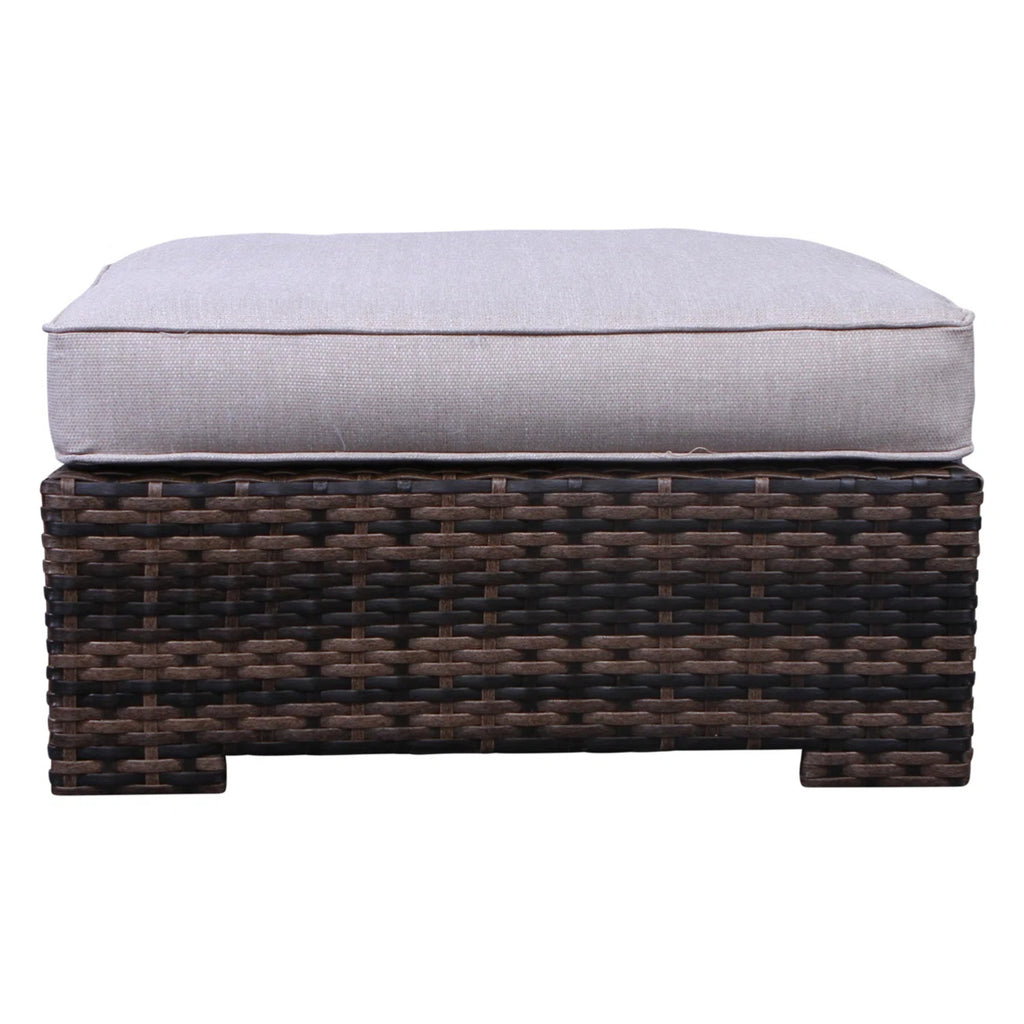 Fully Assembled Patio Chair Set with Cushions & Ottomans