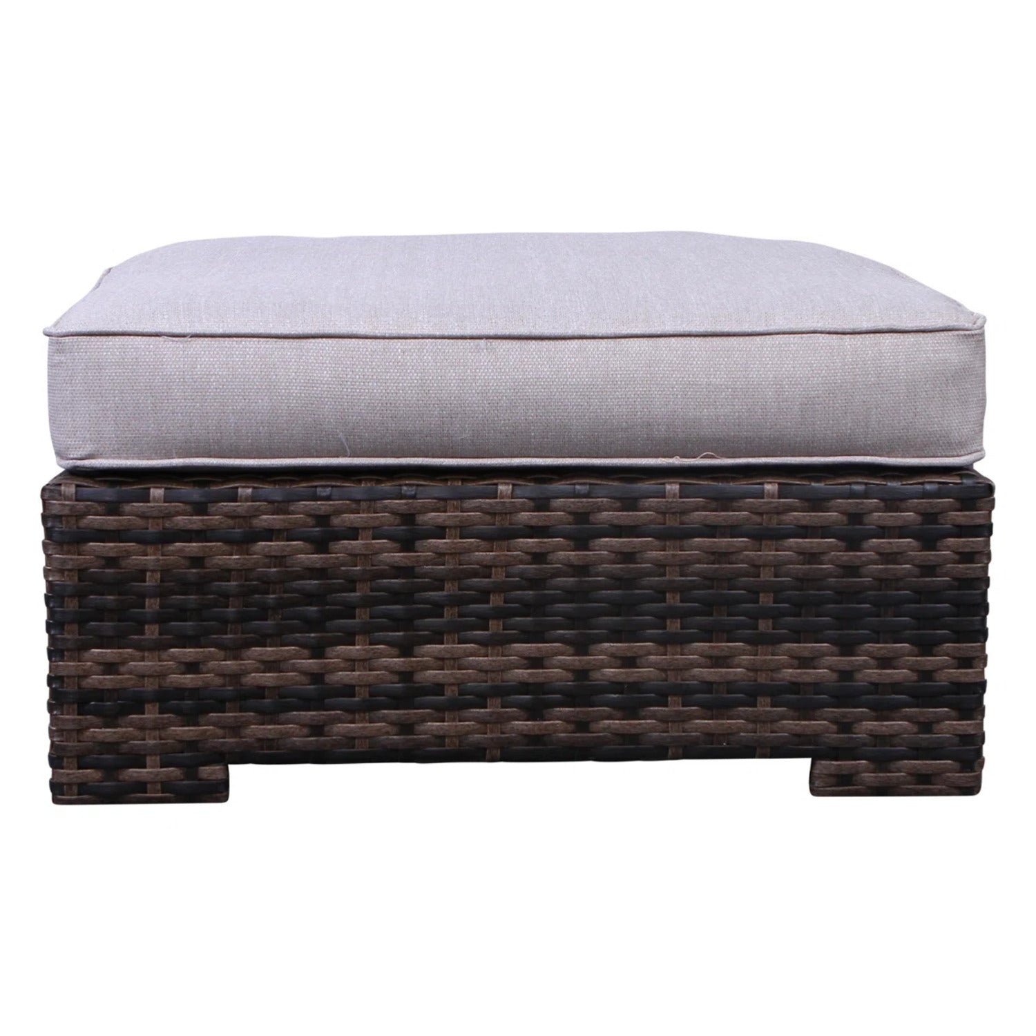 Fully Assembled Patio Chair Set with Cushions & Ottomans