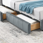 Full Size Storage Upholstered Tufted Bed Frame