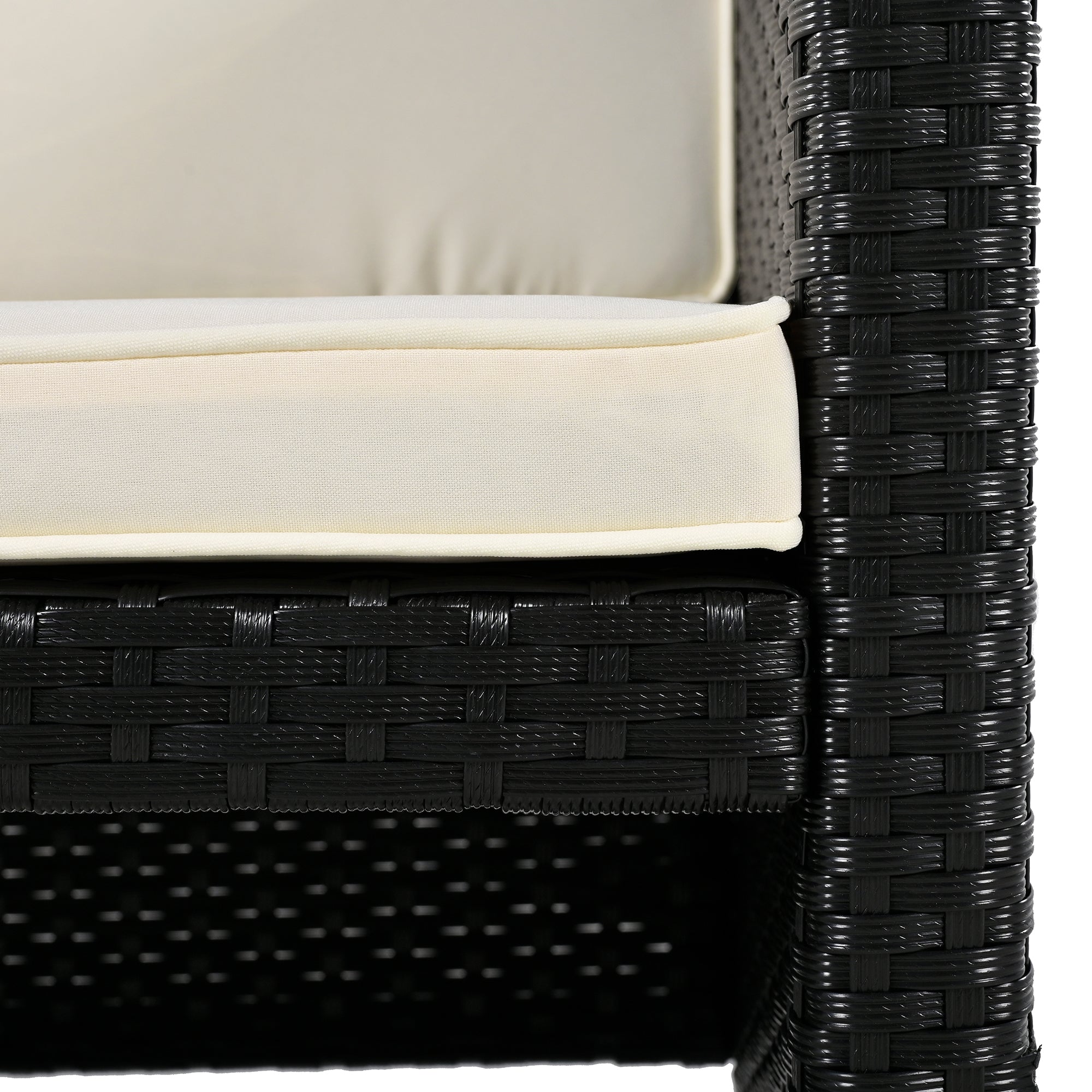 Spa Surround Spa Frame Quadrilateral Outdoor Rattan Sectional Sofa Set