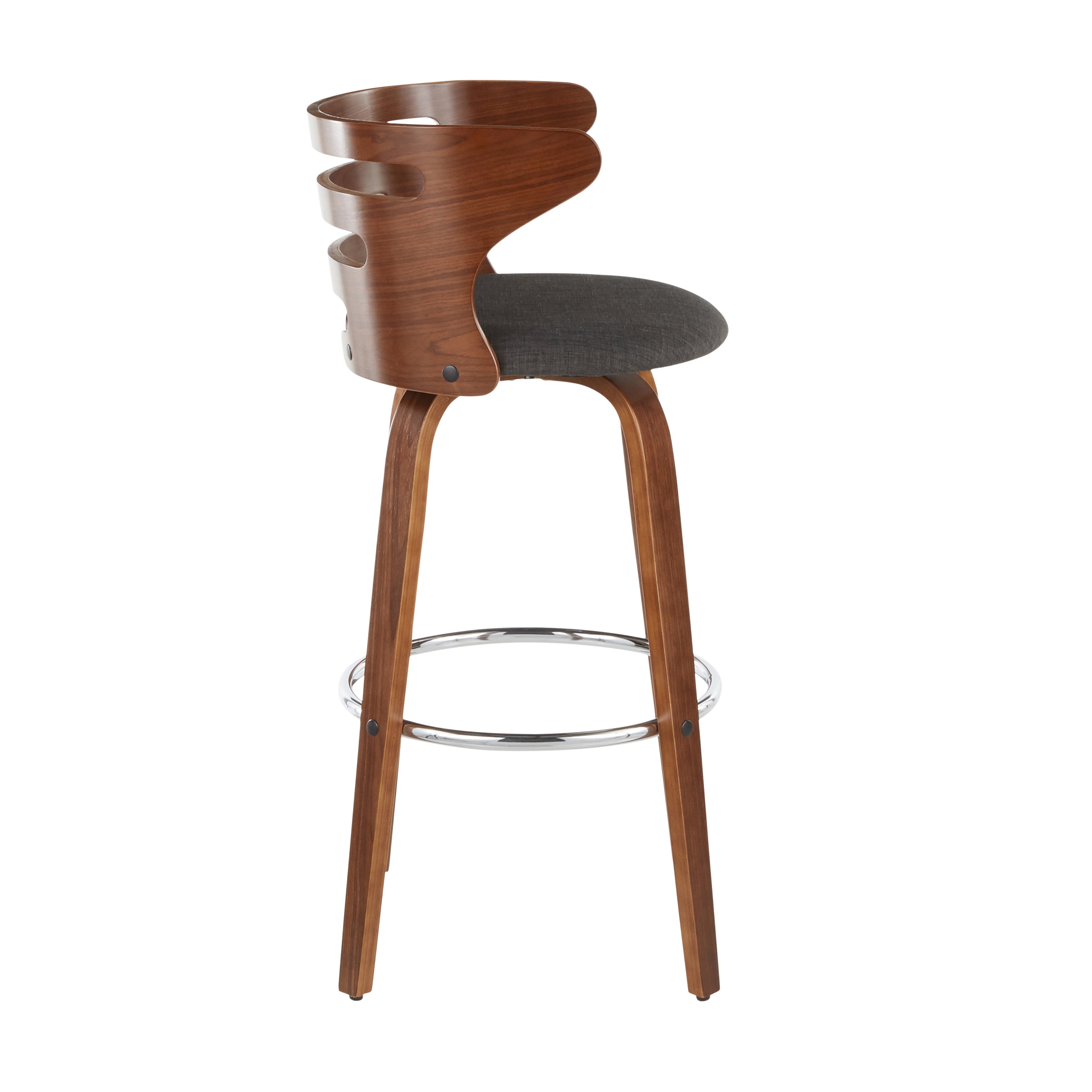 Mid-Century Modern Barstool with Swivel