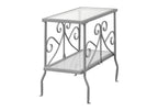 Clear Tempered Glass Accent Table