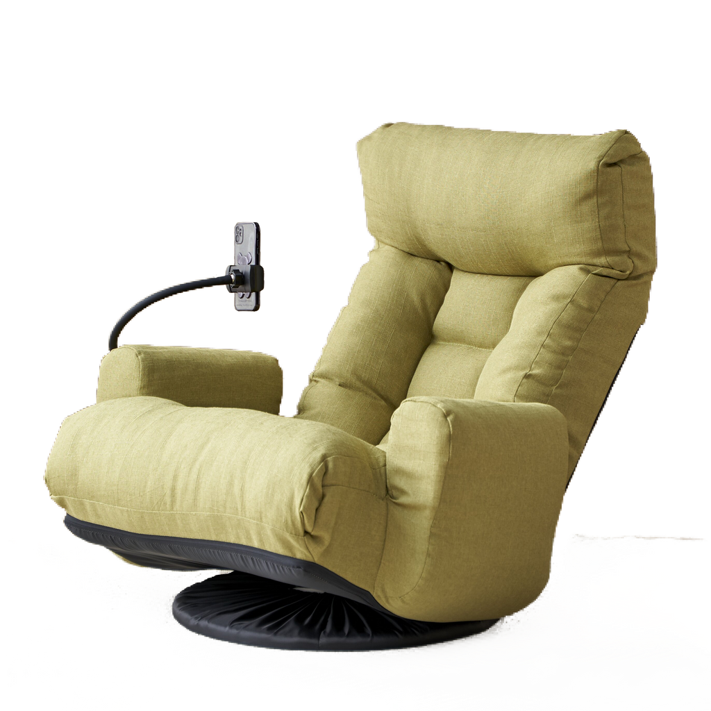 Adjustable Head and Waist Game Chair