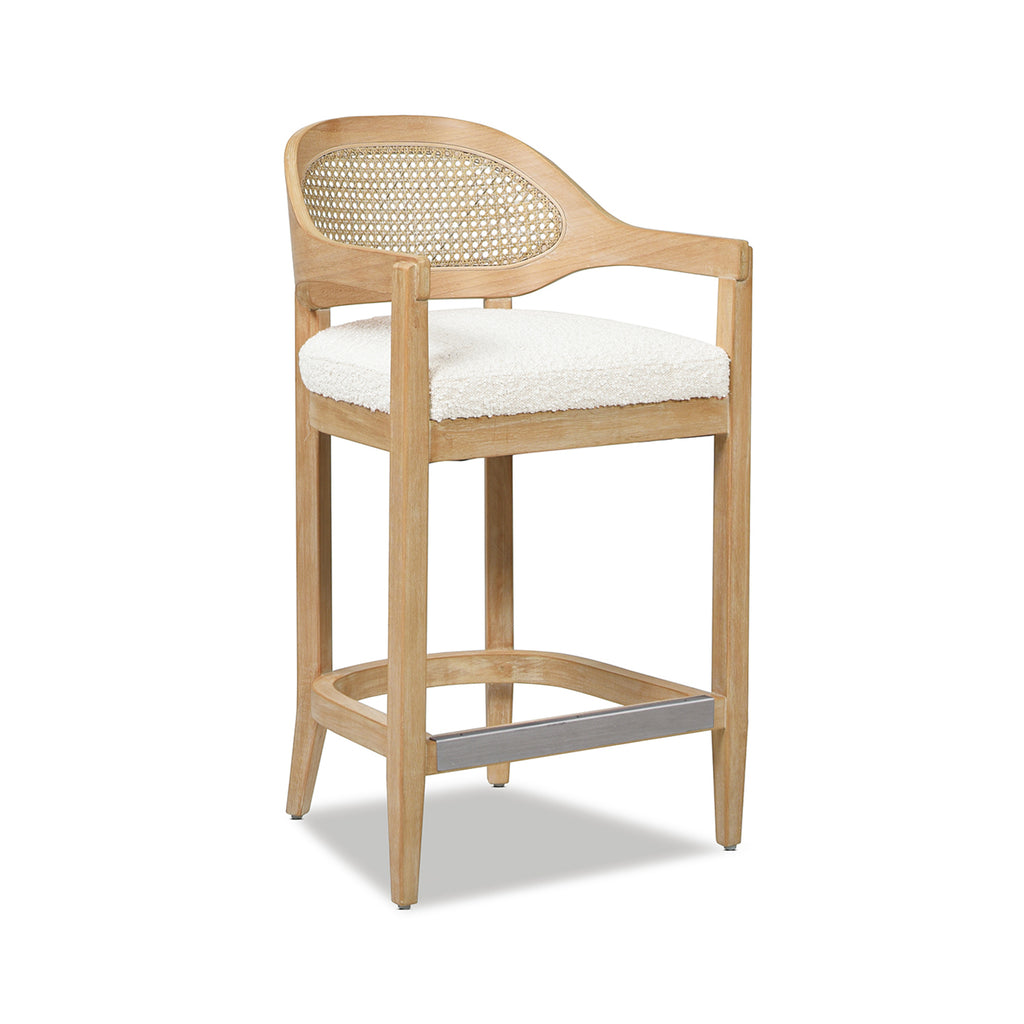 Americana Mid-Century Modern 26" Cane Back Counter Stool