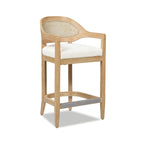 Americana Mid-Century Modern 26" Cane Back Counter Stool