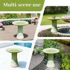 Handmade Glazed Ceramic Bird Bath