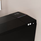 Black Square Smart Toilet with Built-in Tank for Bathroom