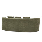 90 in. Curved Modern Boucle Sofa