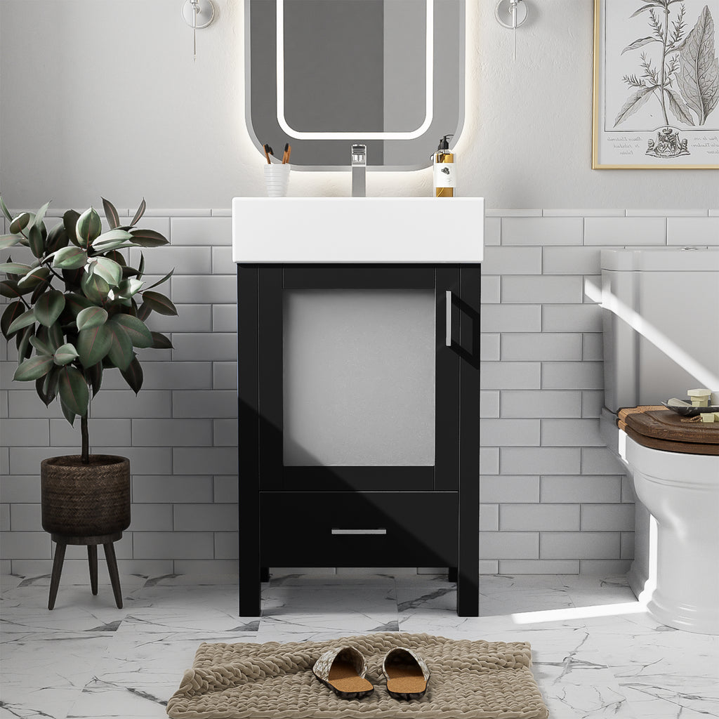 20-Inch Bathroom Vanity With Ceramic Sink