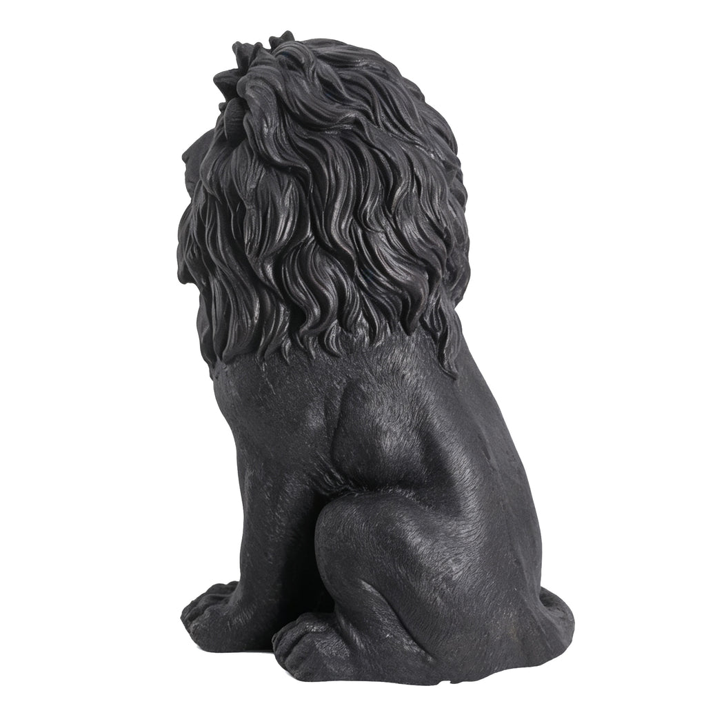 Elegant Sitting Lion Statue