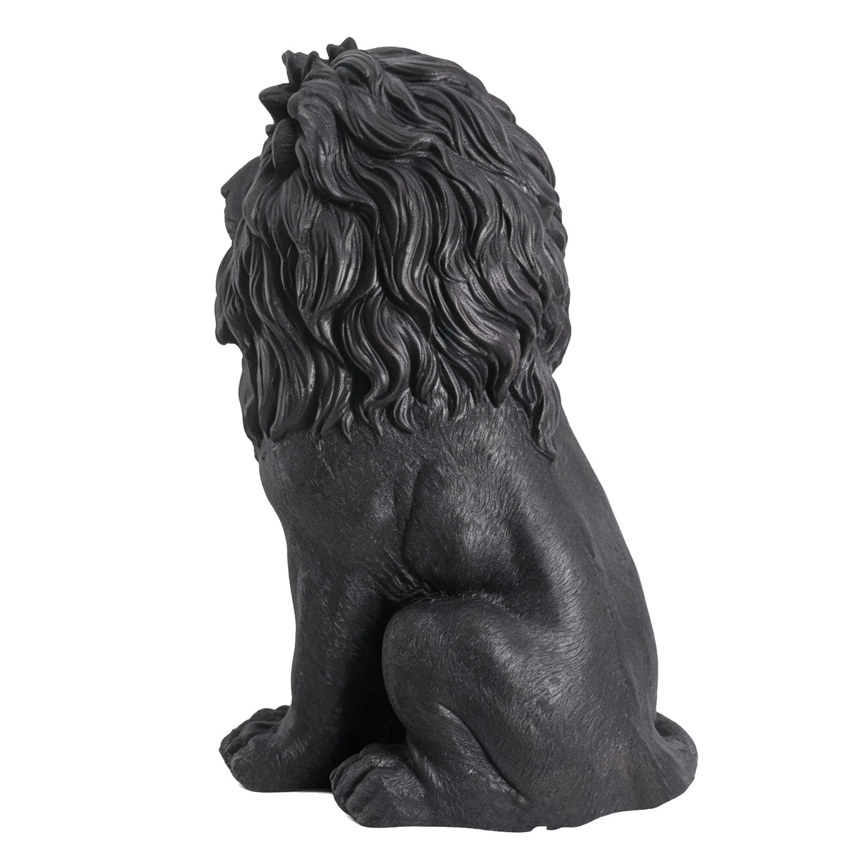 Elegant Sitting Lion Statue