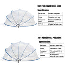 18ft Ground-Mounted Retractable Pool Cover