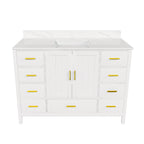 48" Modern Solid Wood Bathroom Vanity with Sink