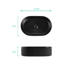 Integrated Oval Bathroom Sink