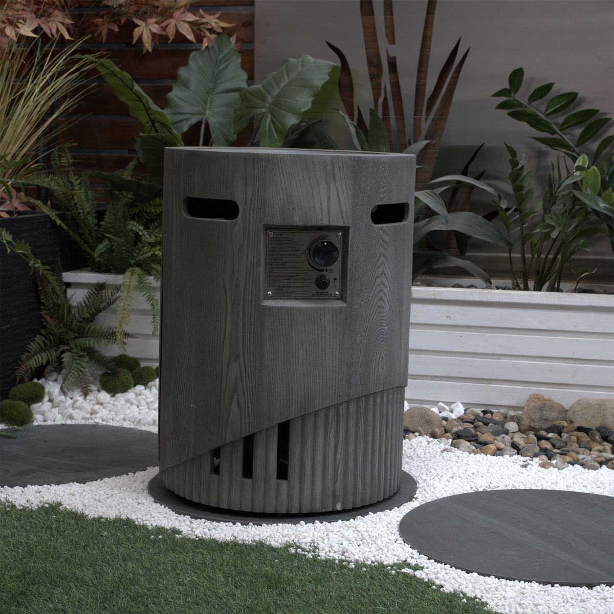 32000 BTU Round Outdoor Gas Fire Pit