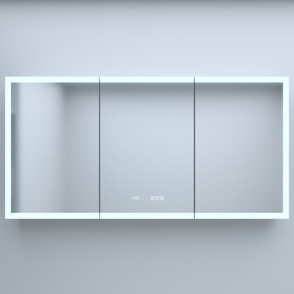 60 Inch W x 30 Inch H Rectangular LED Bathroom Mirror