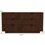 Lola Mid Century Modern Walnut Dresser
