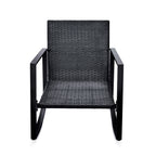3 Pieces Patio Bistro Set Outdoor Rocking Chair