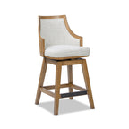 Bahama 26" Cane Rattan High-Back Swivel Counter Stool