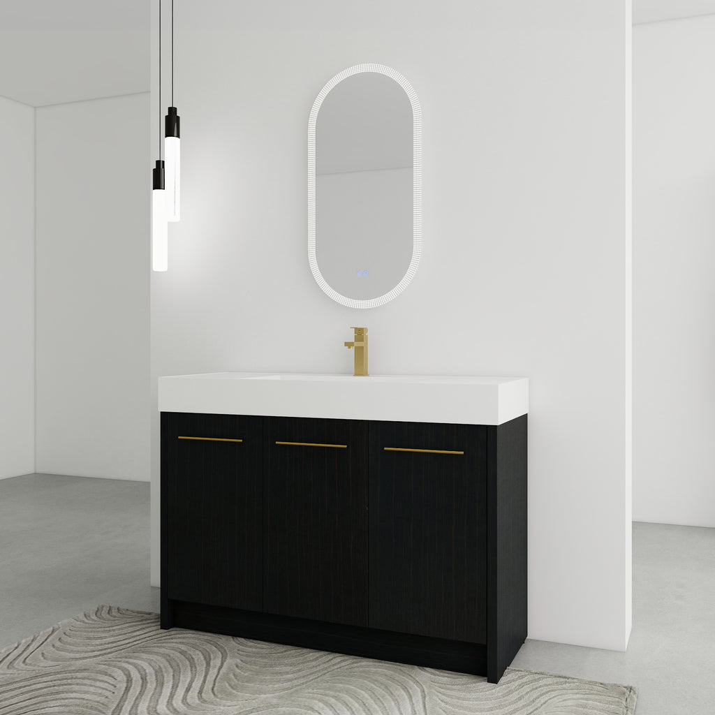 48 Inch Freestanding Bathroom Vanity with Resin Sink