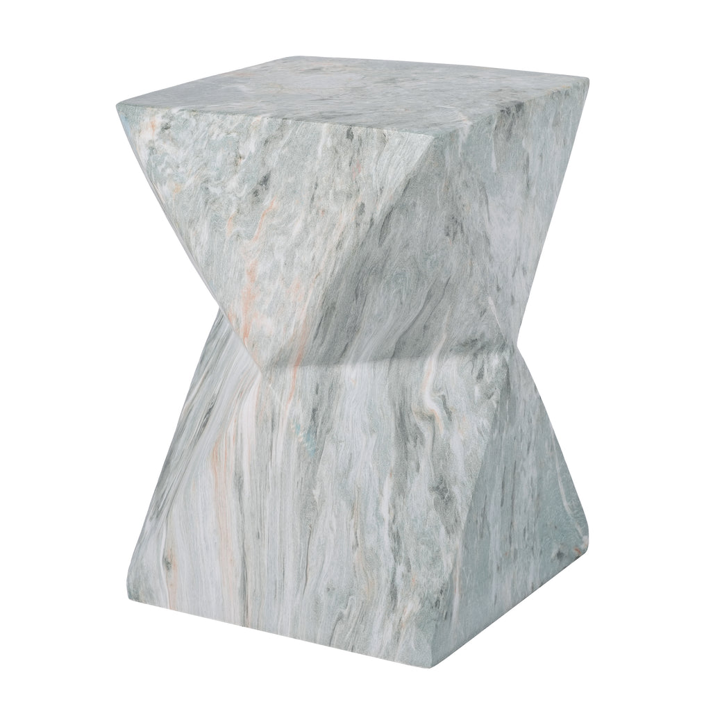 18.5"H Modern Geometric MGO Side Table
