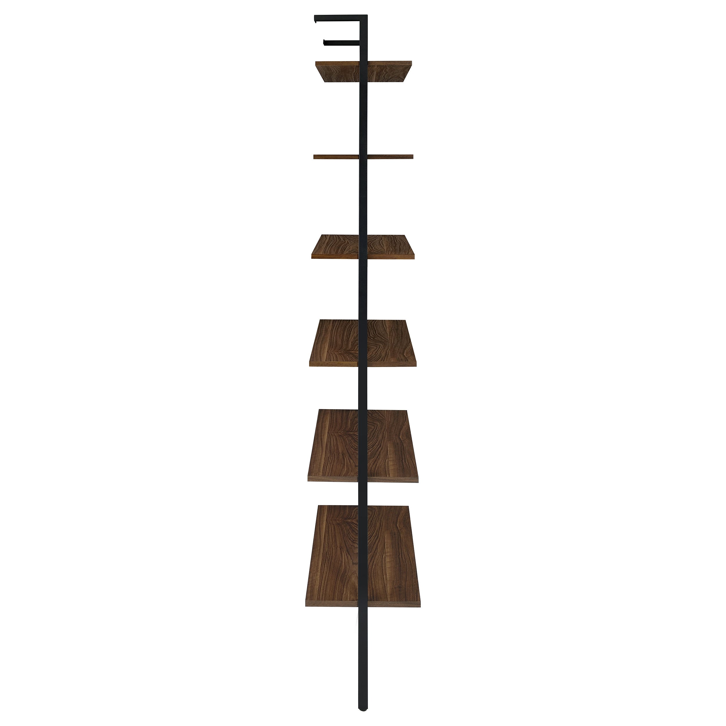 Christy Six-Shelf Open-Back Wall Bookshelf