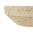 Cement Ribbed Decorative Bowl