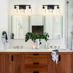 3-Light Matte Bathroom Vanity Wall Light