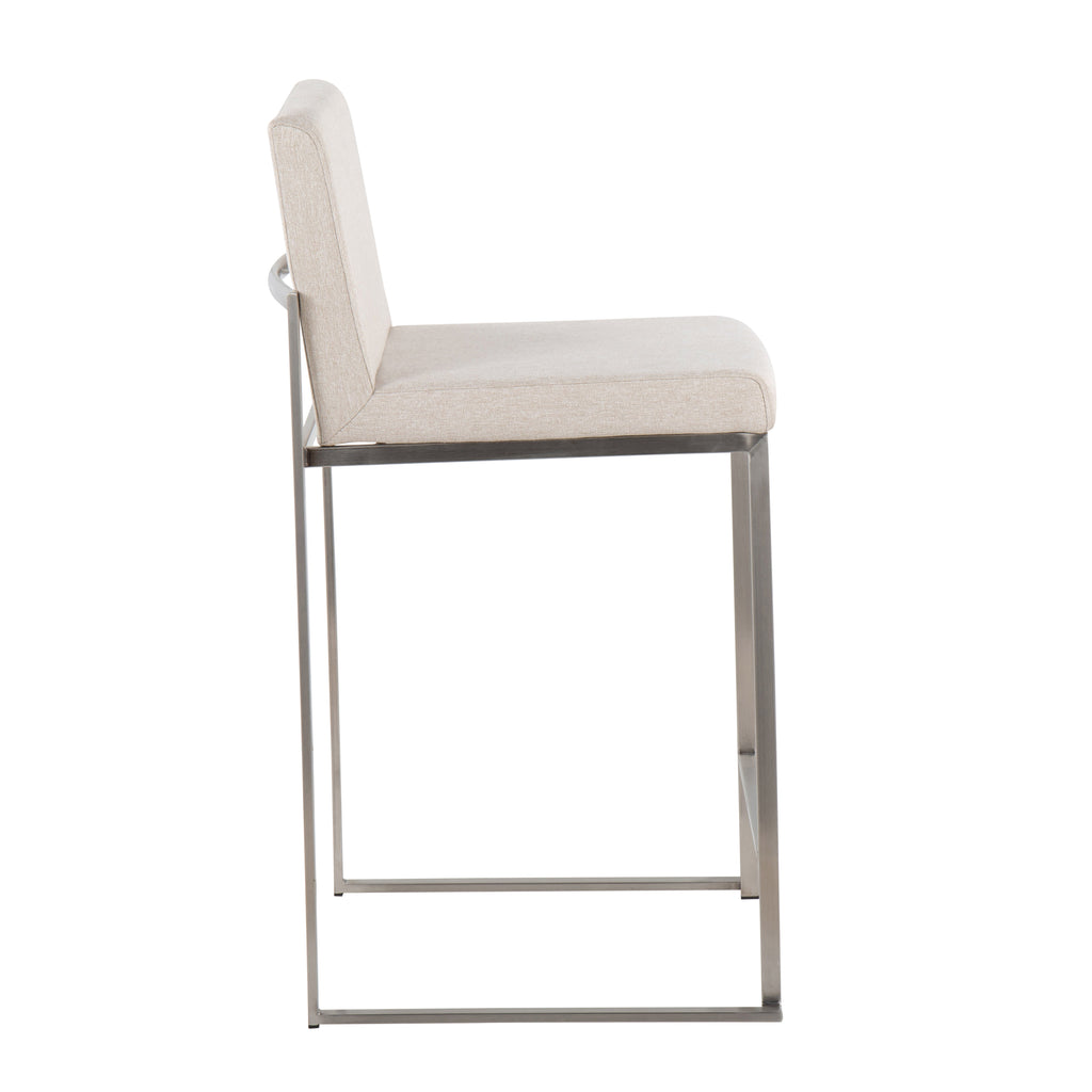 Contemporary High Back Counter Stool