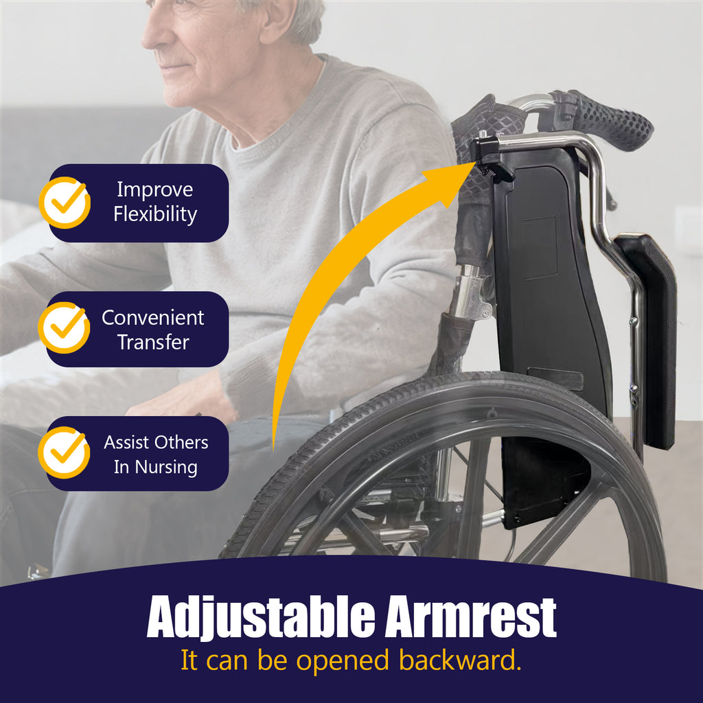 Aluminum Alloy Transport Wheelchair